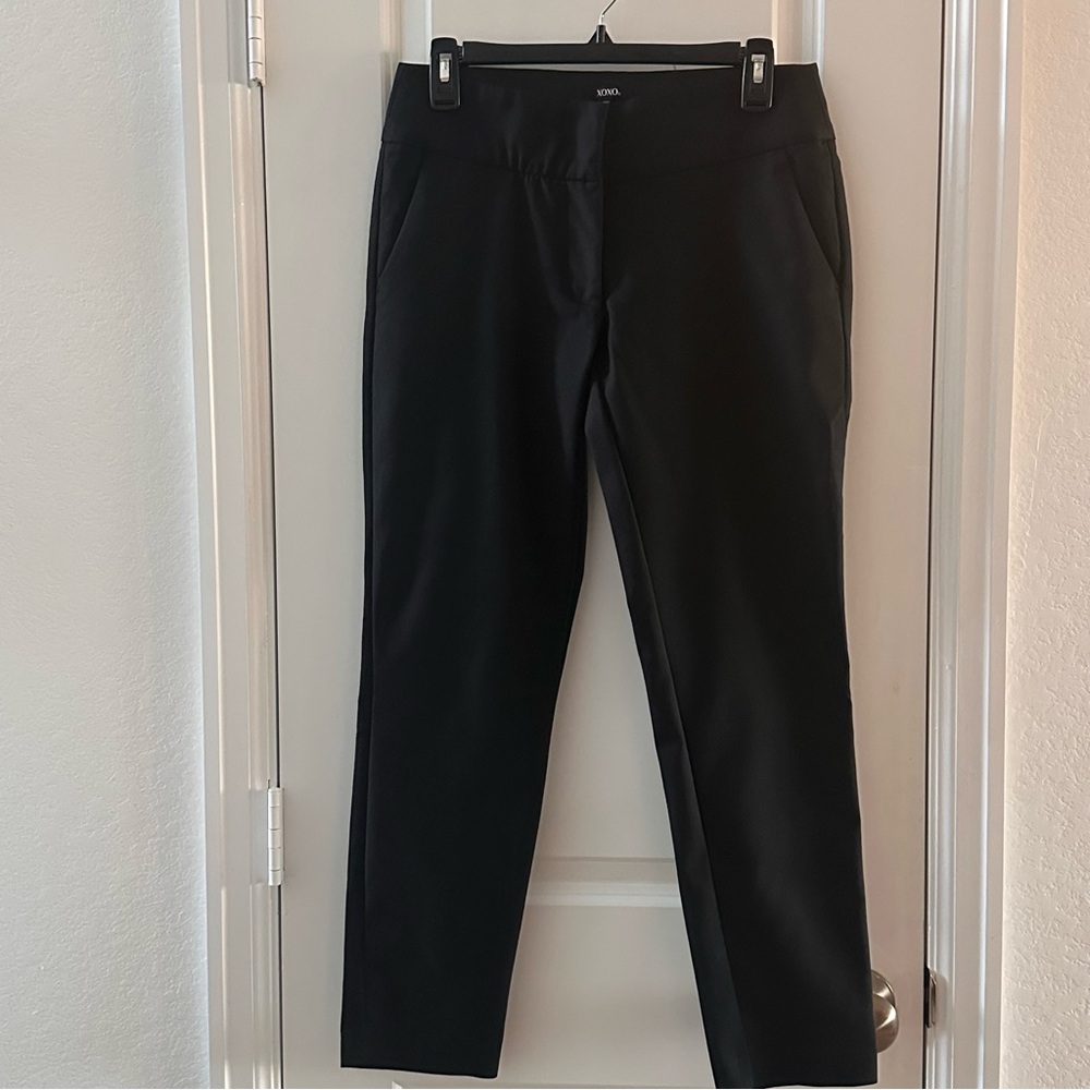 Xoxo Womens Black Slim Fit Ankle Pants Size 7/8 Cotton Blend